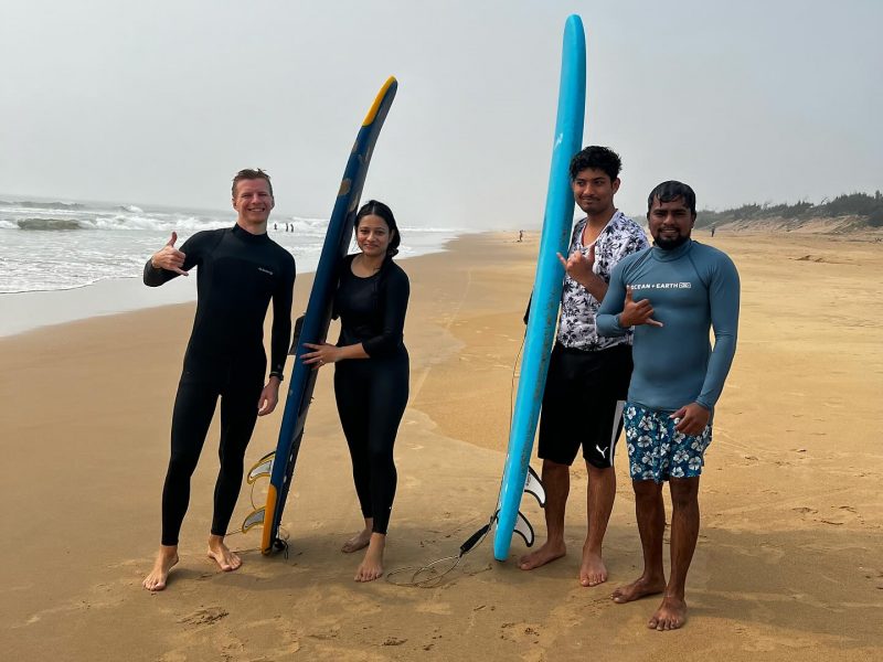 Surf lessons in Puri, Orissa