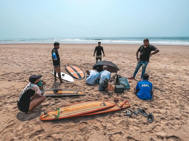 Surf lessons in Puri, Orissa