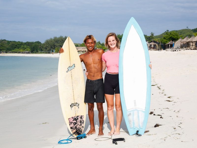 Wawan surf lessons in Lombok