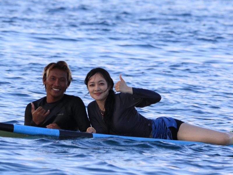 Wawan surf lessons in Lombok