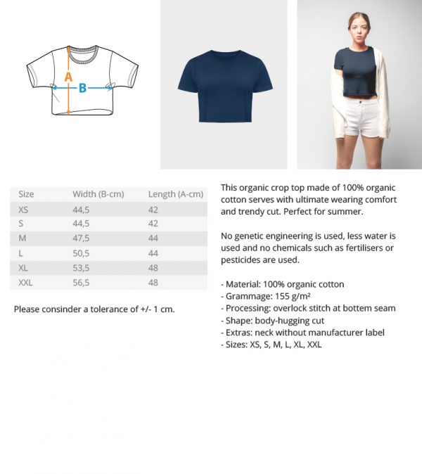 Ladies Organic Crop Top - Image 10