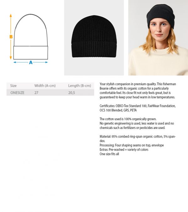 Fisherman Beanie with Embroidery - Image 8