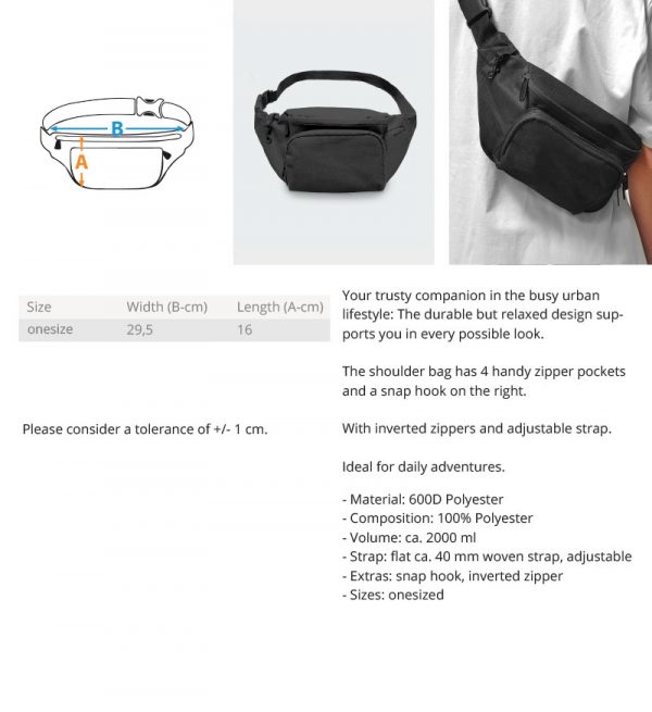 Sharing Waves Shoulder-Bag with Embroidery | Black - Image 2
