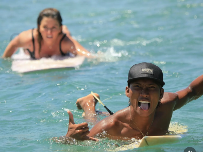 Wawan surf lessons in Lombok