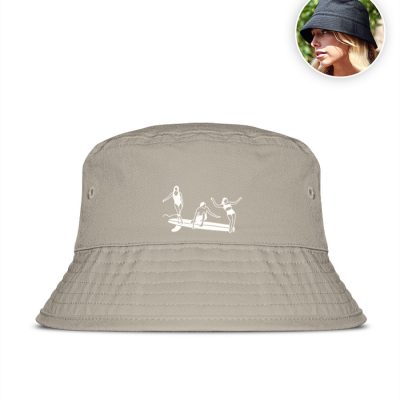 Organic Bucket Hat - Organic Bucket Hat with Embroidery-7153