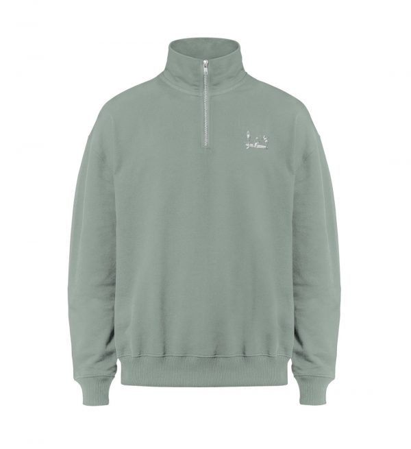 Half Zip Sweater Embroidery - Unisex Half-Zip Sweatshirt ST/ST-7137